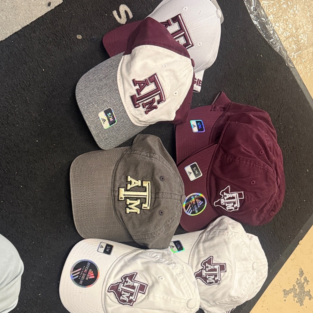 Texas A&M Cap Collection - Maroon, Gray, and White